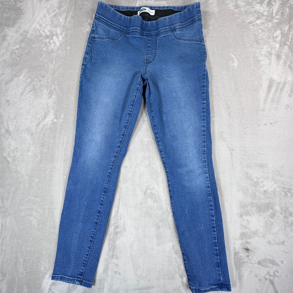 Old Navy Super Skinny Jeans Womens Size 12 Blue Cotton Elastic Waist Pants